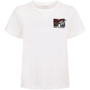 Marc Jacobs MTV Embroidered Sequin logo t shirt size XS